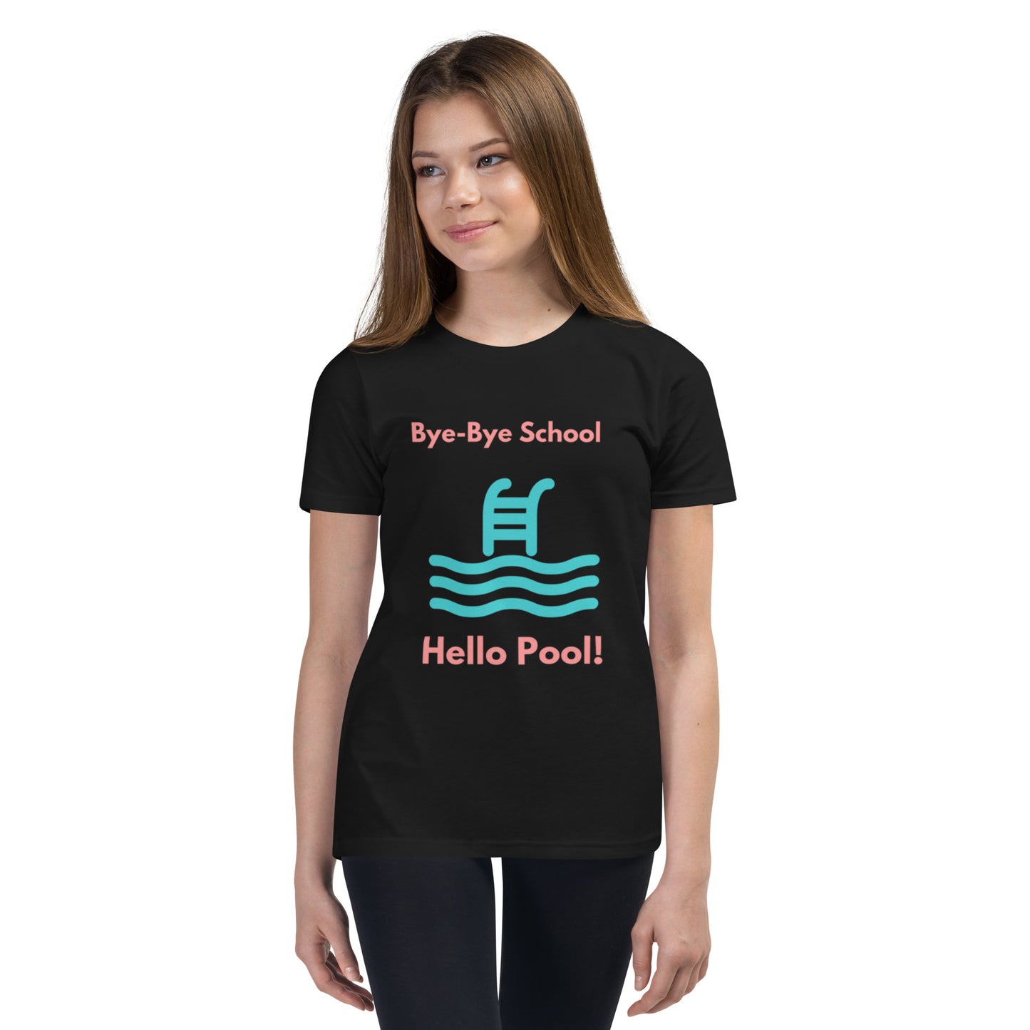 "Hello Pool, Goodbye School!" - Youth Short Sleeve T-Shirt | Comfy and Unique Design