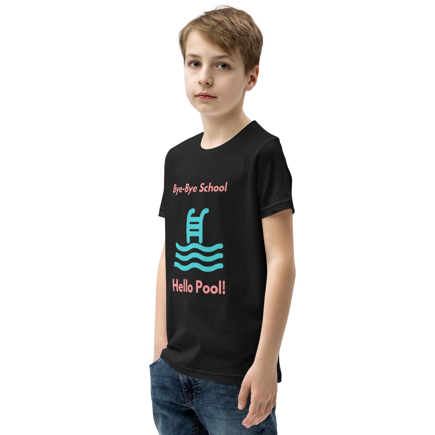 "Hello Pool, Goodbye School!" - Youth Short Sleeve T-Shirt | Comfy and Unique Design