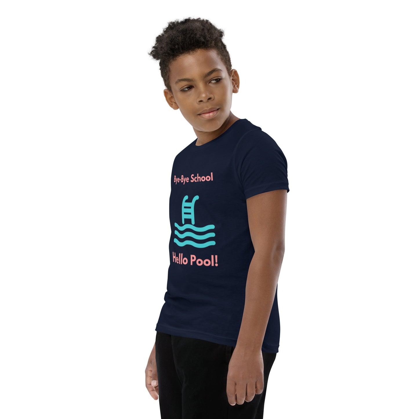 "Hello Pool, Goodbye School!" - Youth Short Sleeve T-Shirt | Comfy and Unique Design