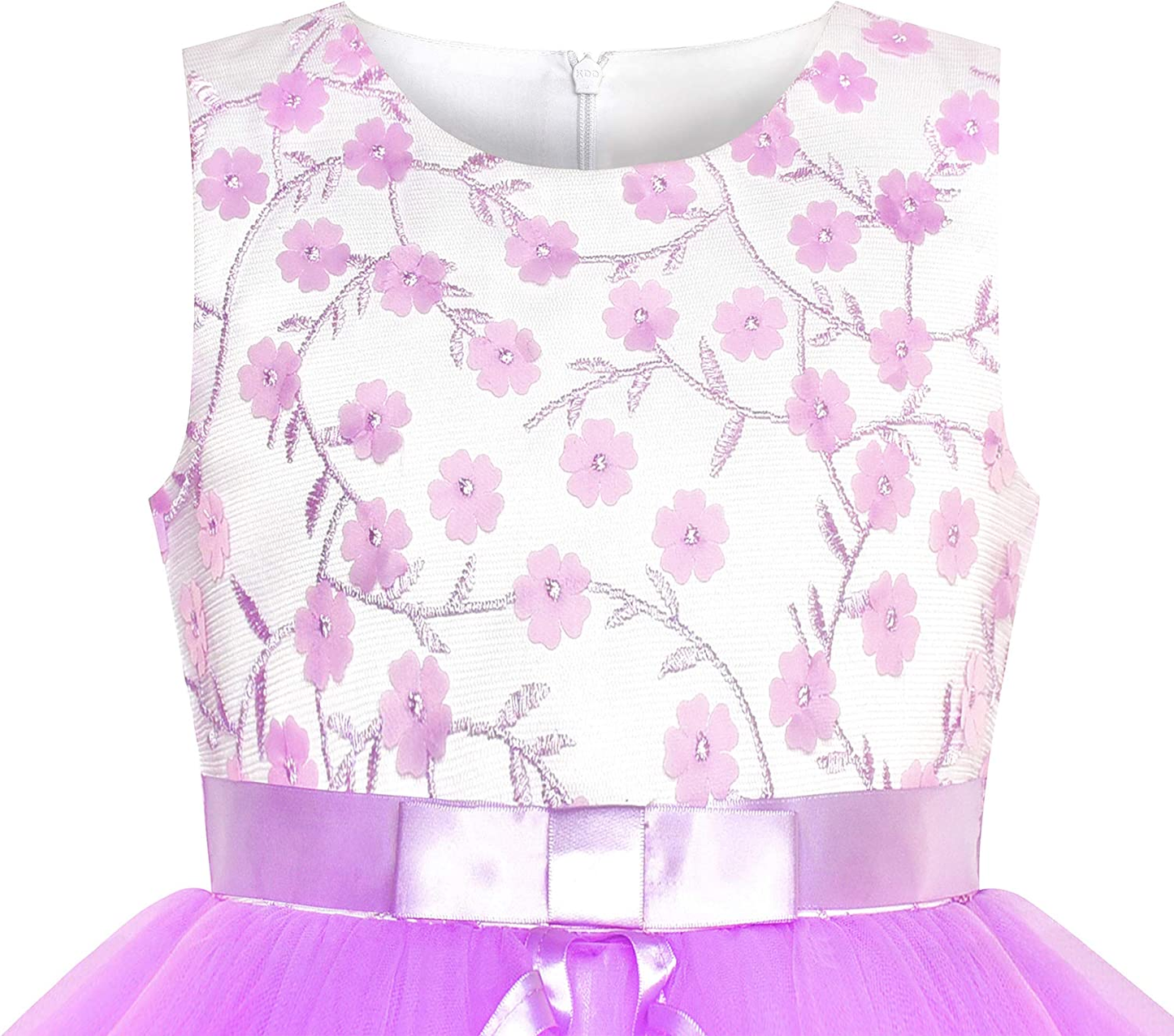 Purple Tiered Skirt Flower Girls Dress - Perfect for Weddings, Birthday Parties, and Special Occasions!