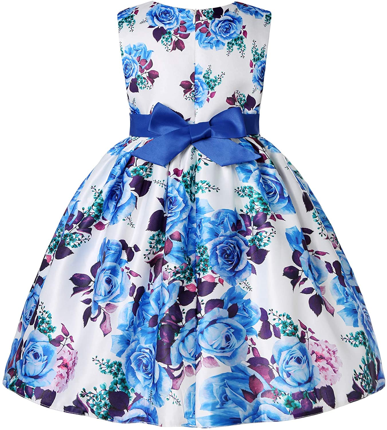 Girls Floral Print Pageant Dress, 2-9 Years