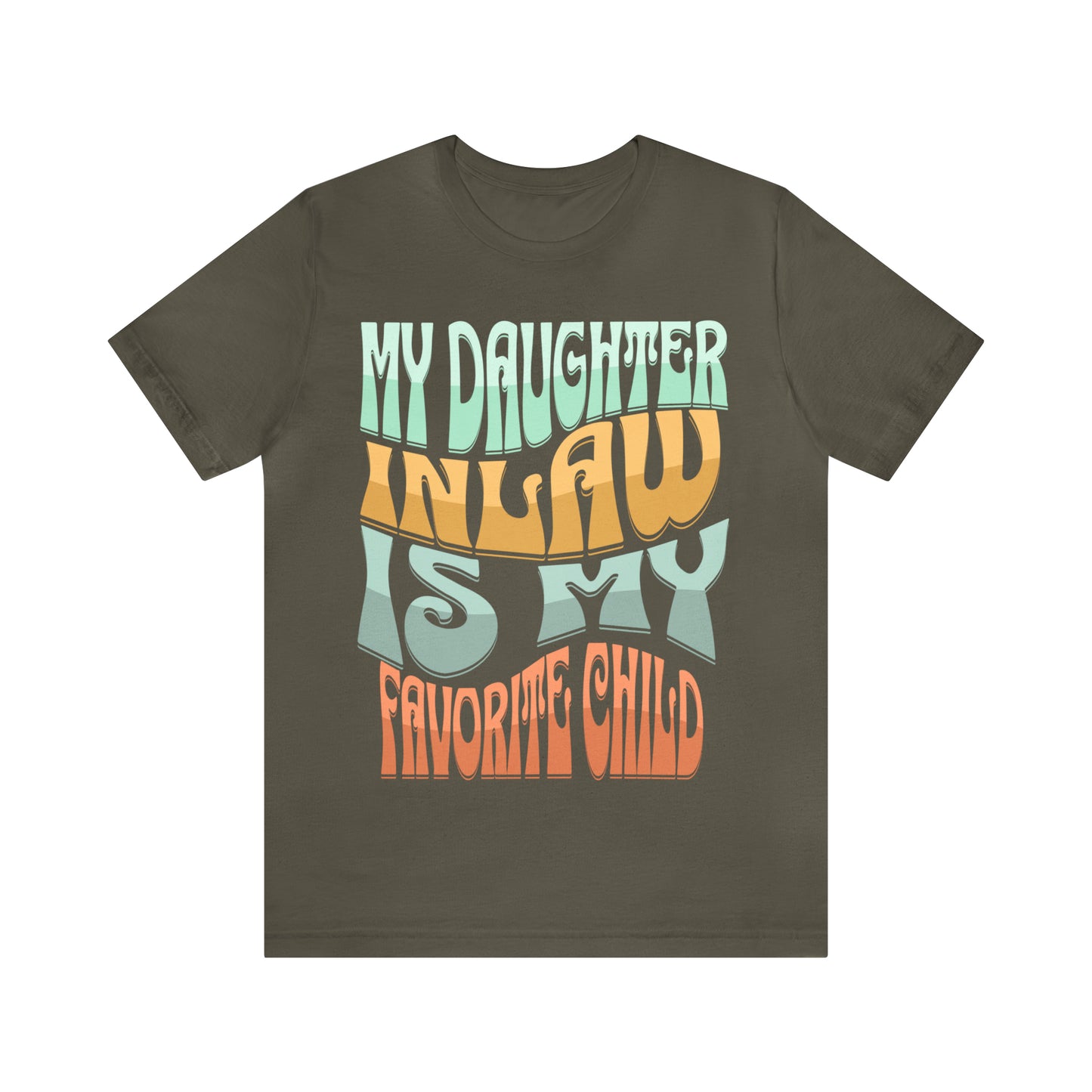 "Unisex 'My Daughter-In-Law Is My Favorite Child' Jersey Tee | Perfect for Parents-in-Law"