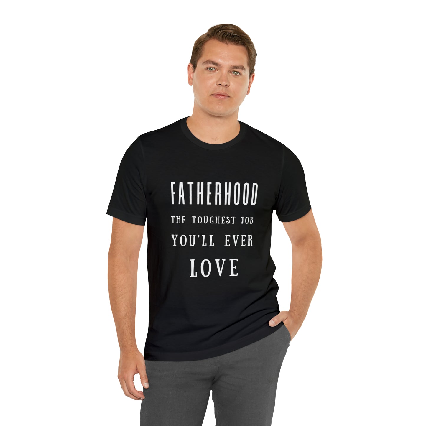 Experience Comfort: Unisex Jersey Short Sleeve Tee - Embrace Fatherhood With Style