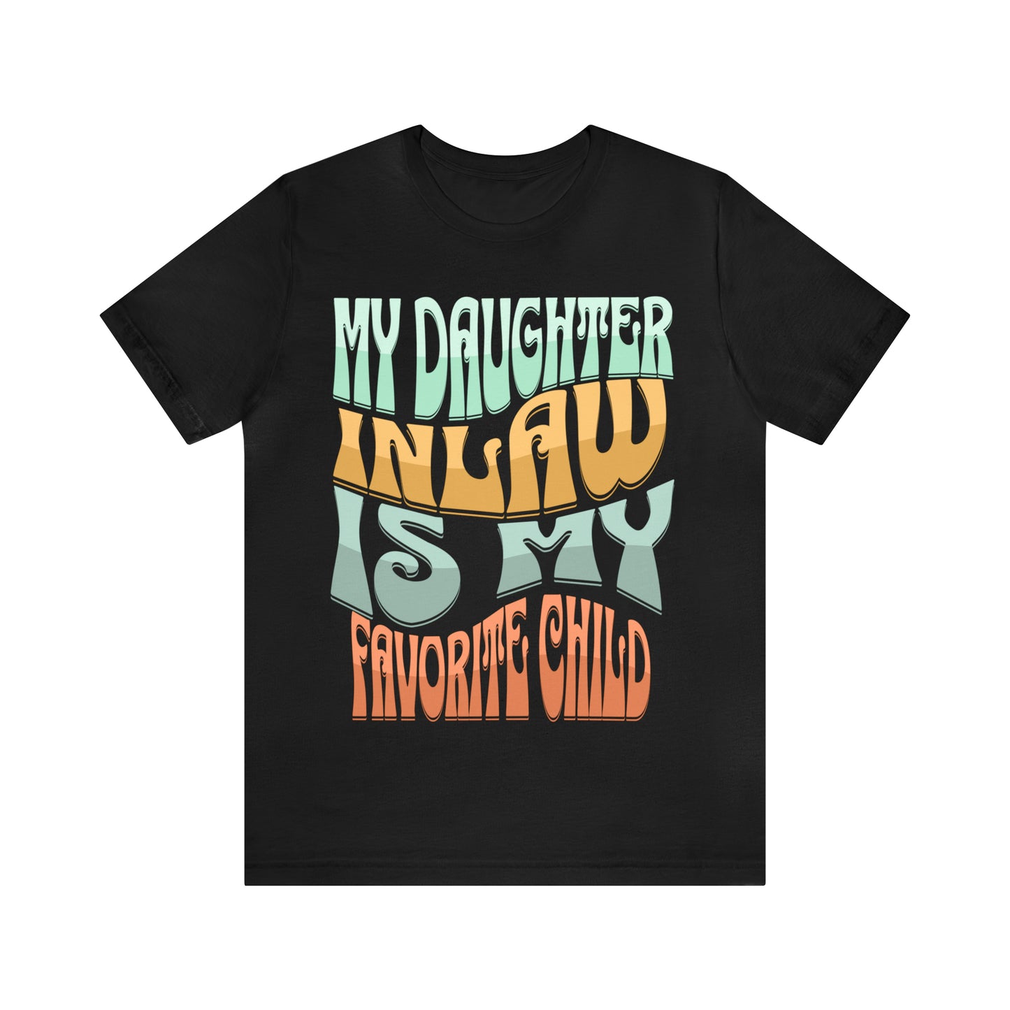 "Unisex 'My Daughter-In-Law Is My Favorite Child' Jersey Tee | Perfect for Parents-in-Law"